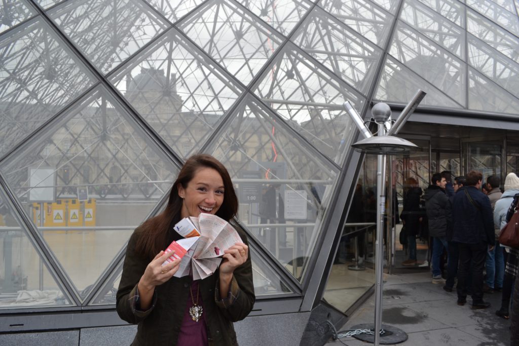 Skipping the line at the Lourve with my Paris Pass