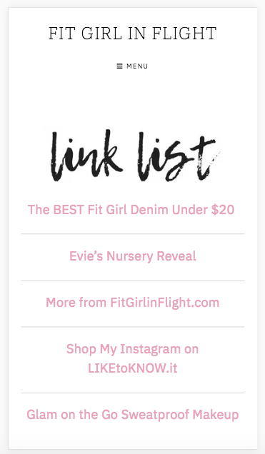 Link List Screenshot