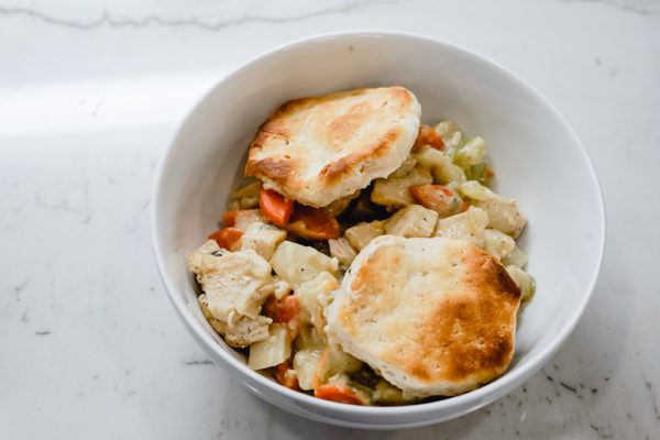 Lightened Up Chicken Pot Pie Casserole