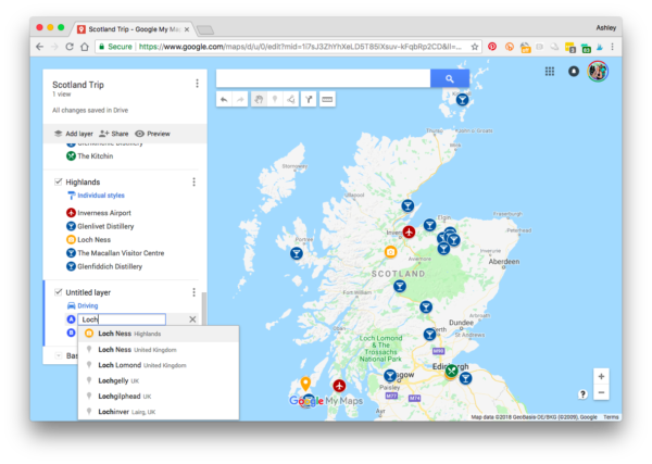 Build Customized Travel Maps for Your Next Trip