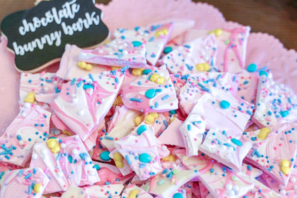 White Chocolate Bunny Bark: Somebunny is One