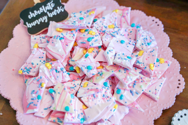 White Chocolate Bunny Bark: Somebunny is One