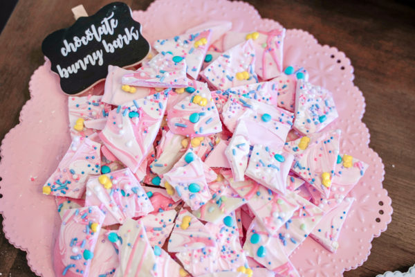 White Chocolate Bunny Bark: Somebunny is One