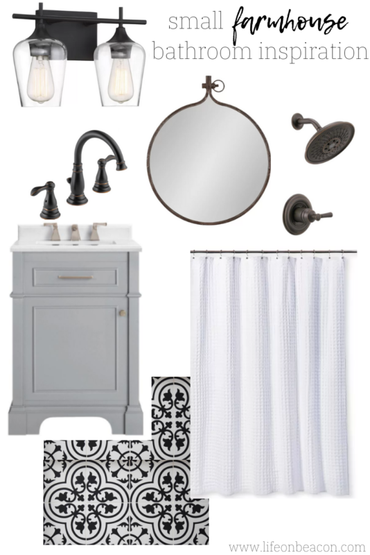 Inspiration for a Small Farmhouse-style Bathroom