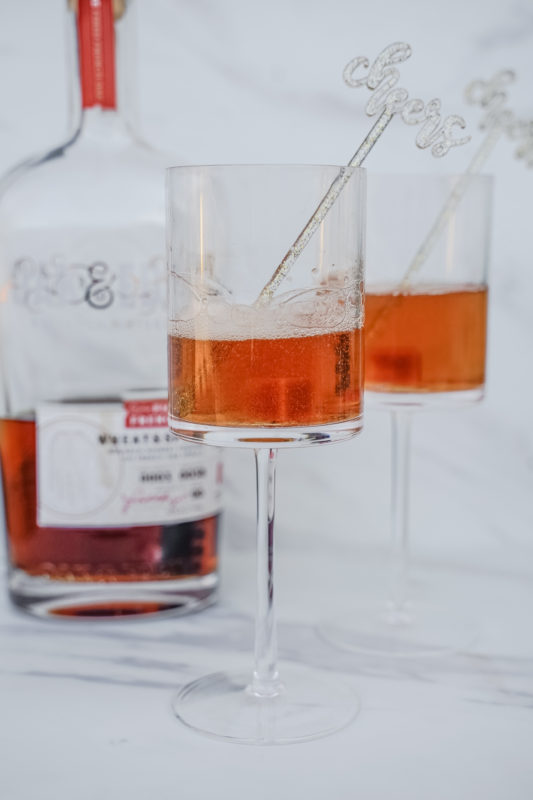 Spiked Champagne Cocktail with Oak & Eden