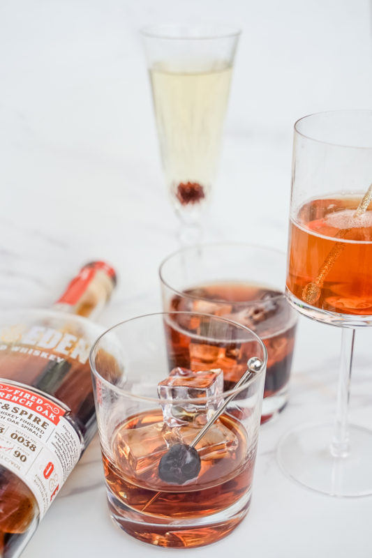 4 Bubbly Bourbon Cocktails with Oak and Eden