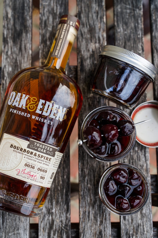 Vanilla Bourbon Cocktail Cherry Recipe, with Oak & Eden