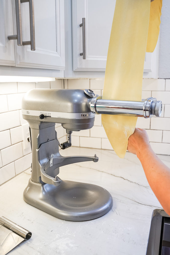 Easy homemade pasta dough with KitchenAid pasta roller