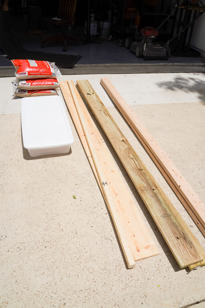 How to build a sand or sensory table from 4 pieces of wood