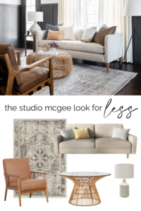 Look for Less: Studio McGee Moody Living Room