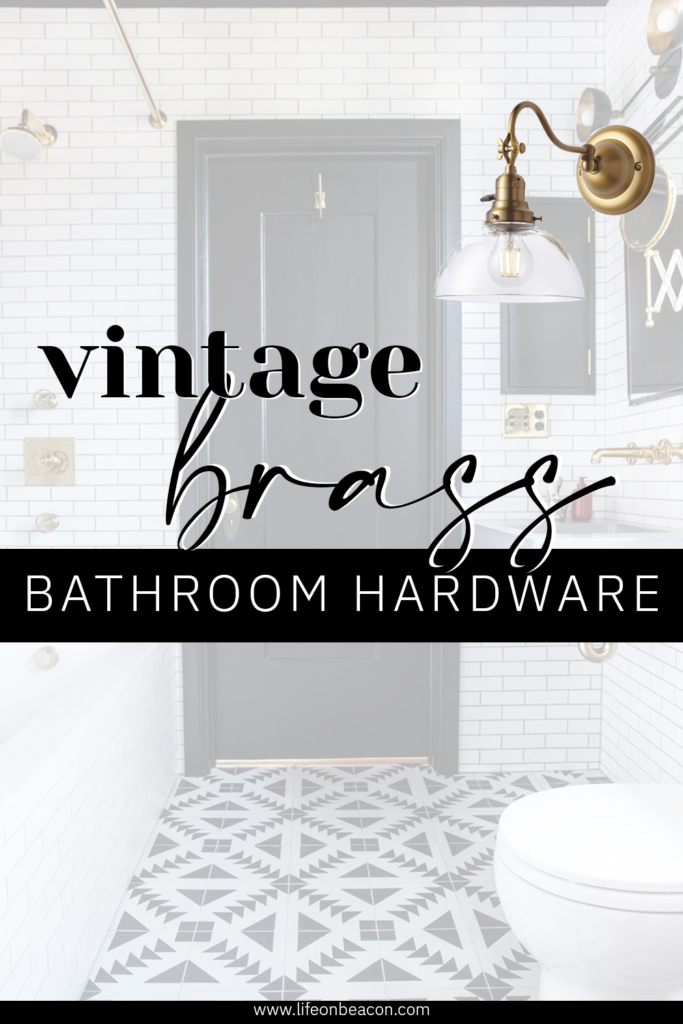 The Best Vintage Brass Bathroom Hardware (shoppable links)