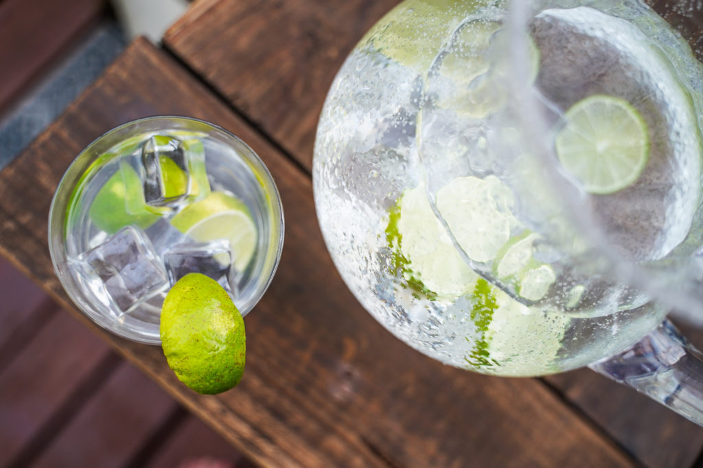 Cardamom and Lime-infused water