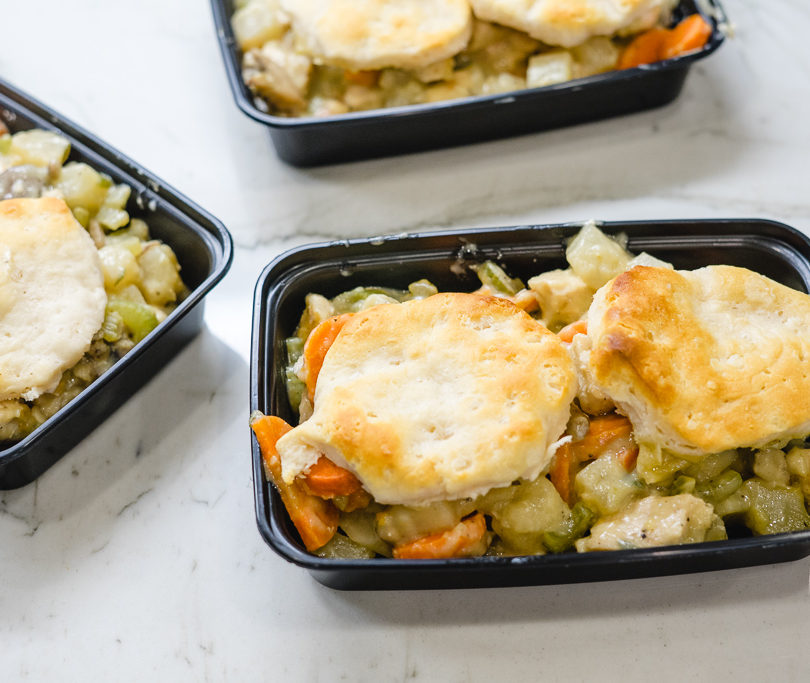 Lightened Up Chicken Pot Pie Casserole