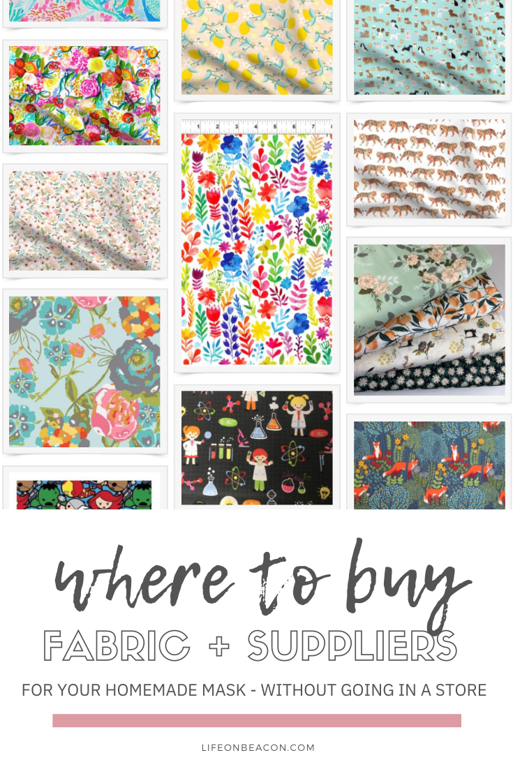 Where to Buy Mask Fabric + Other Supplies | Life on Beacon