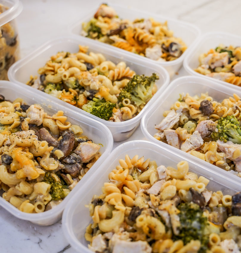 High Protein Chicken Pasta Bake